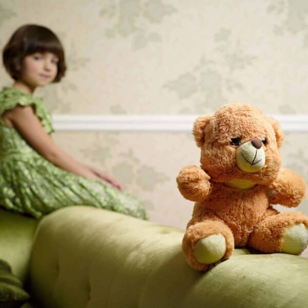 separating the child from the stuffed animal