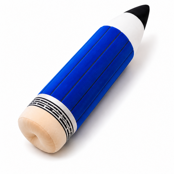 Kawaii Pencil Plush blue pencil plush angled product shot