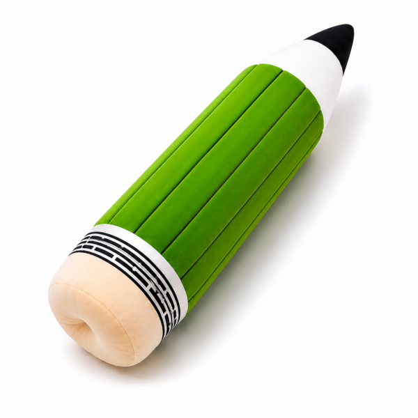 Kawaii Pencil Plush green pencil plush angled product shot