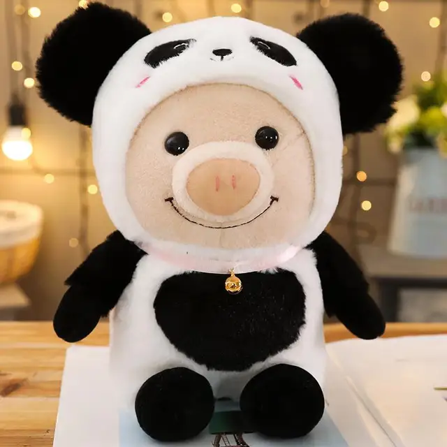 panda cute pig plush