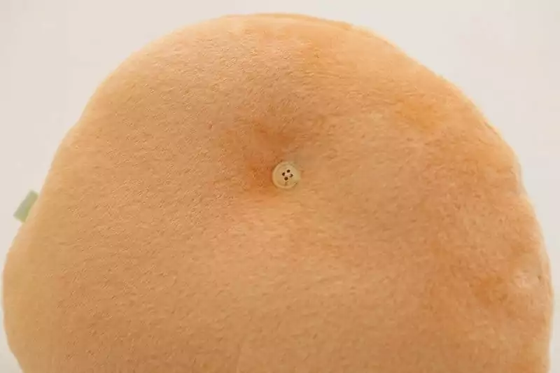 close up view of corgi butt plush
