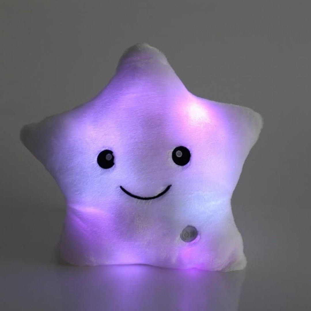 glowing purple star plush