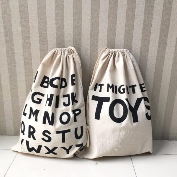 Drawstring Cartoon Design Bag – cute plush toy storage gift for girlfriend