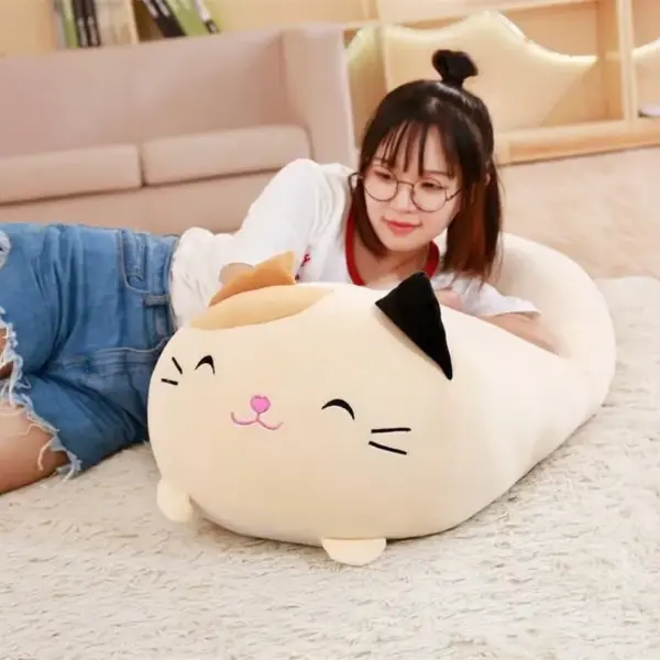 Sumikko Gurashi Plush Large relaxing on a large sumikko gurashi plush