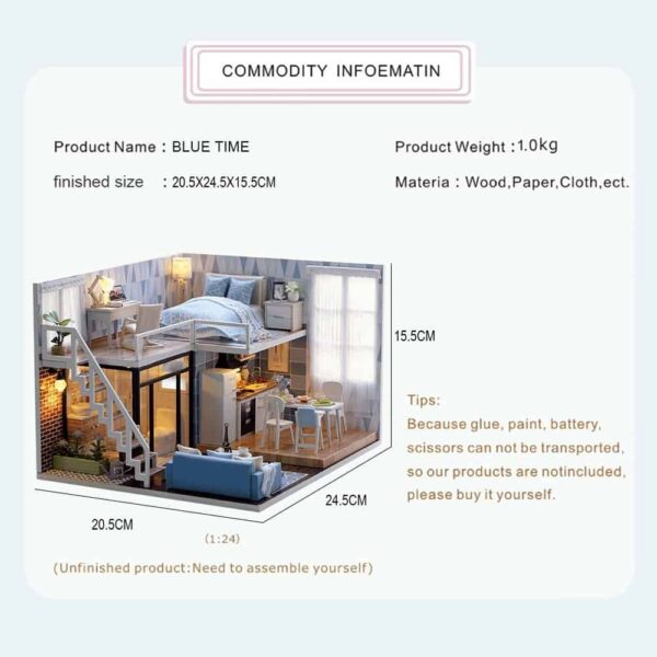Blue Time Doll House Blue Time Doll House – kawaii gift idea for her