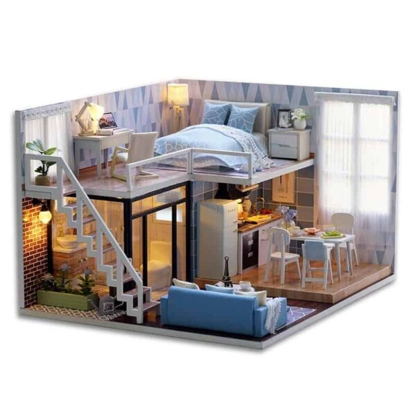 Blue Time Doll House