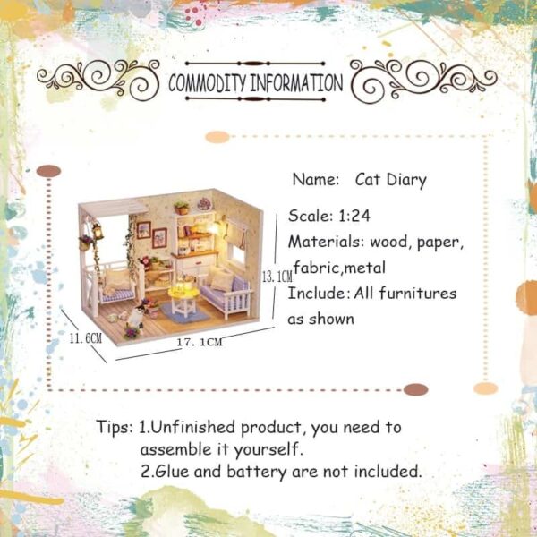 Cat Diary Doll House Cat Diary Doll House – kawaii gift idea for her