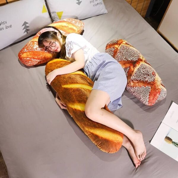 Cute Bread Plush Pillow – kawaii aesthetic gift for adults