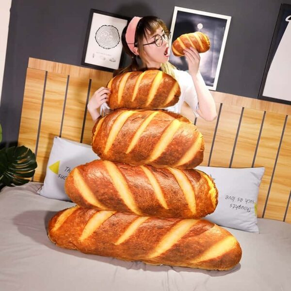 Cute Bread Plush Pillow – best kawaii gift for birthday