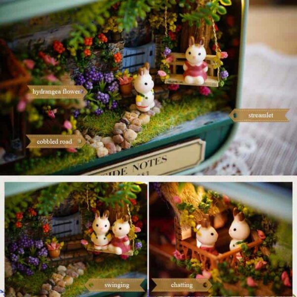 Box Theatre Miniature Dollhouse – kawaii aesthetic gift for adults