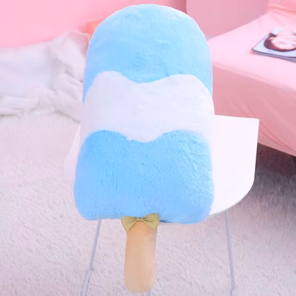 Ice Cream Plush Pillow blue ice cream plush