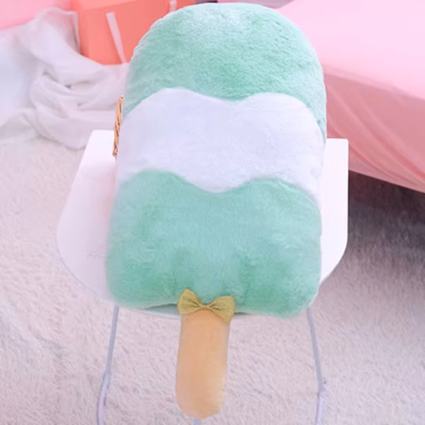 Ice Cream Plush Pillow green ice cream plush