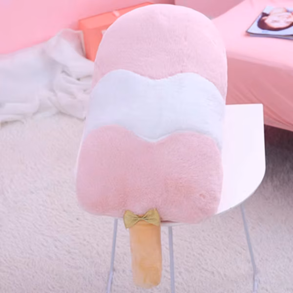 Ice Cream Plush Pillow pink ice cream plush