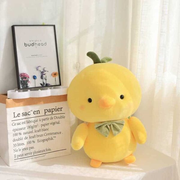 Cute Yellow Chicken Stuffed Animal – kawaii aesthetic gift for adults