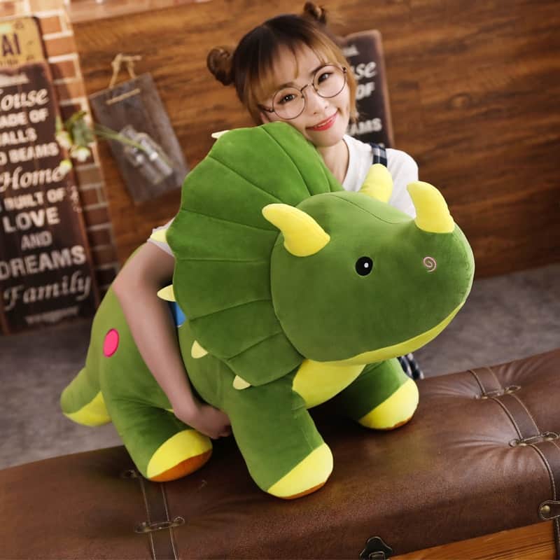 large triceratops stuffed animal