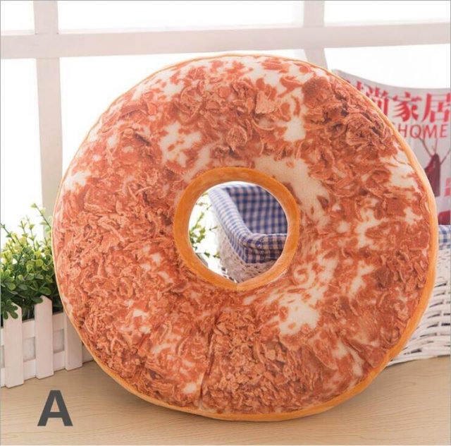 Donut Plush Pillow My Heart Teddy