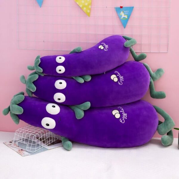 Big Eggplant Plush – cute body pillows - adorable comfort for every kawaii lover gift for girlfriend
