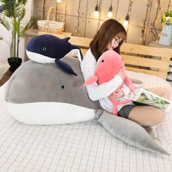 Big Whale Plush – soft kawaii plushie gift idea