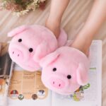 Cute Pig Plush Slippers