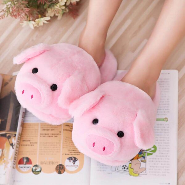 Cute Pig Plush Slippers