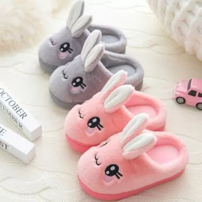 Cute Rabbit Plush Slippers