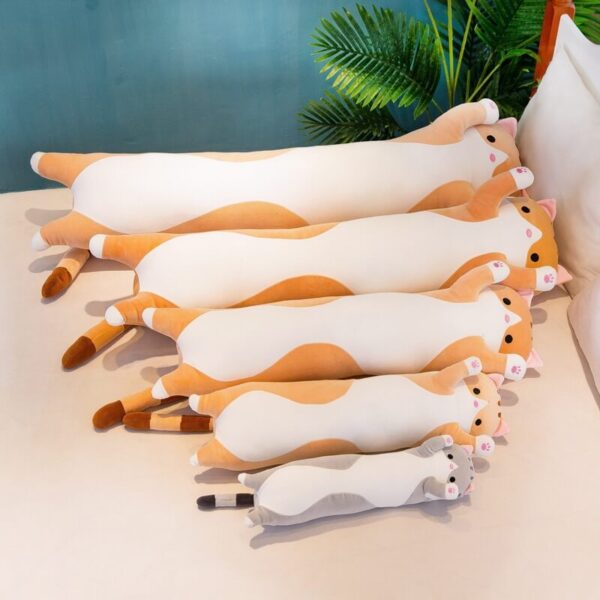 Kawaii Long Cat Plush Long Cartoon Cat Plush