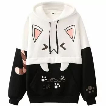 Harajuku Kawaii Cat Women Hoodies