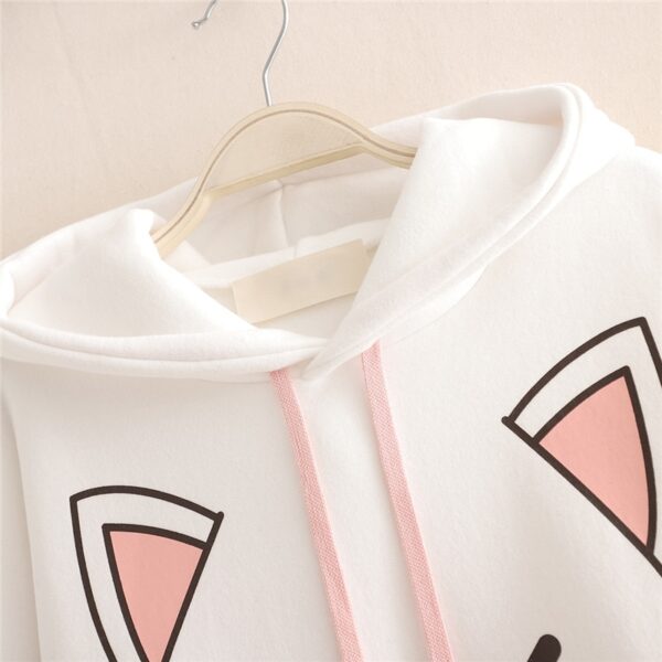Harajuku Kawaii Cat Women Hoodies