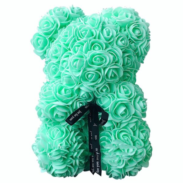 Artificial Rose Flower Teddy Bear Artificial Rose Flower Teddy Bear - light green