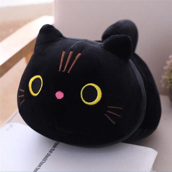 Kawaii Cat Plush kawaii Cat Plush Pillow - 25cm, black01