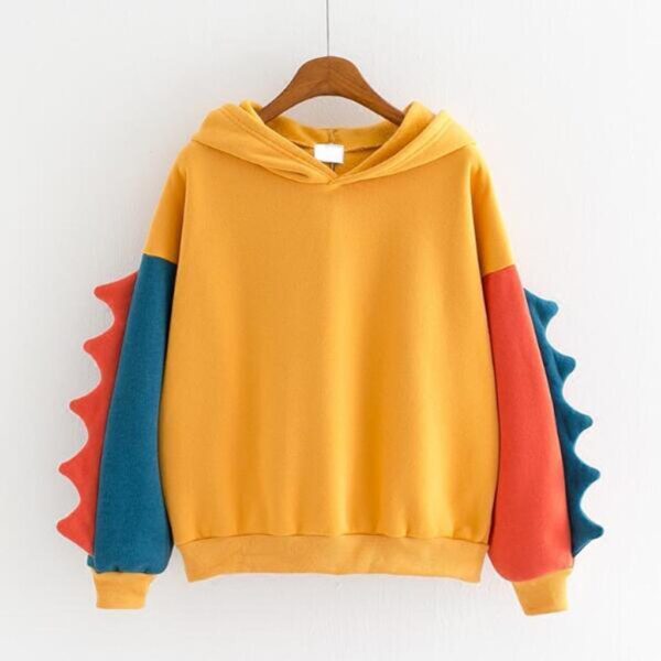 Kawaii Women Dinosaur Print Sweatshirt