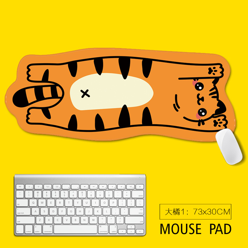 Kawaii Mouse Pad - Big Orange Cat - A