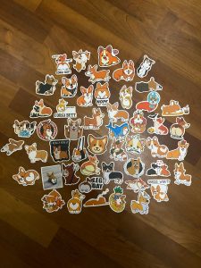 50 Pieces Per Pack Waterproof Kawaii Corgi Stickers – Kawaii Merchandise
