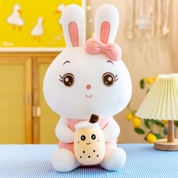 Cute Bunny Holding Boba Plush cute Bunny Holding Boba Plush