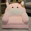 Two Layer Folding Pink Cow Kids Sofa