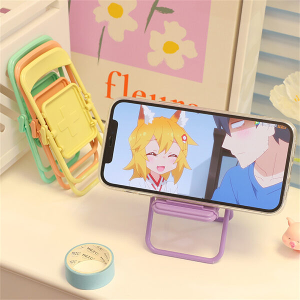 Kawaii Chair Desktop Display Stand Phone Holder Kawaii Chair Desktop Display Stand Phone Holder