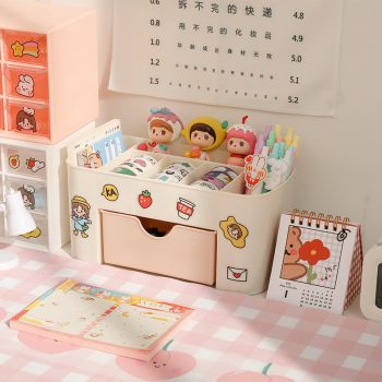 Kawaii Desktop Drawer Type Organizer