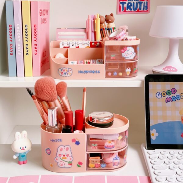 Kawaii Kids Storage Box Desktop Organizer