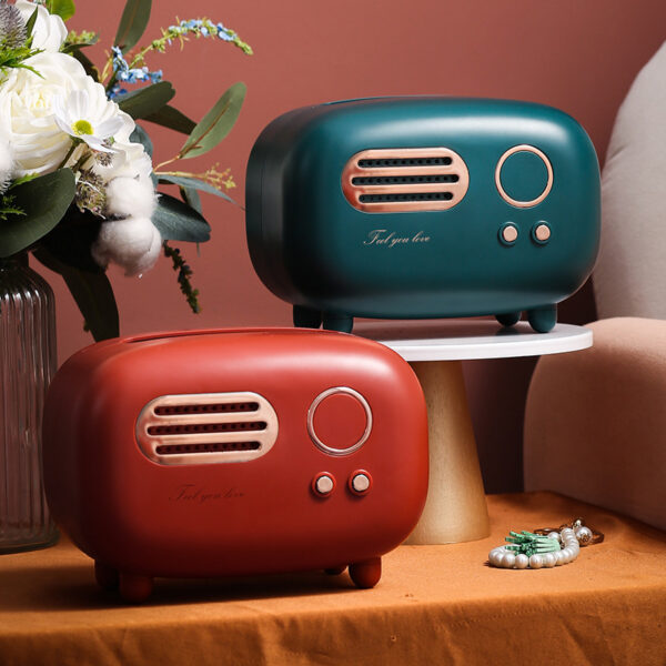 Kawaii Retro Radio Tissue Box