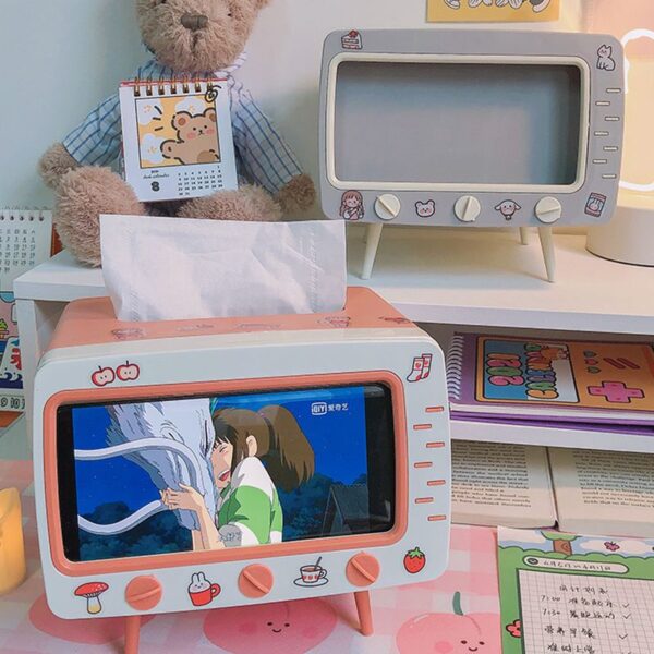 Kawaii TV Tissue Box