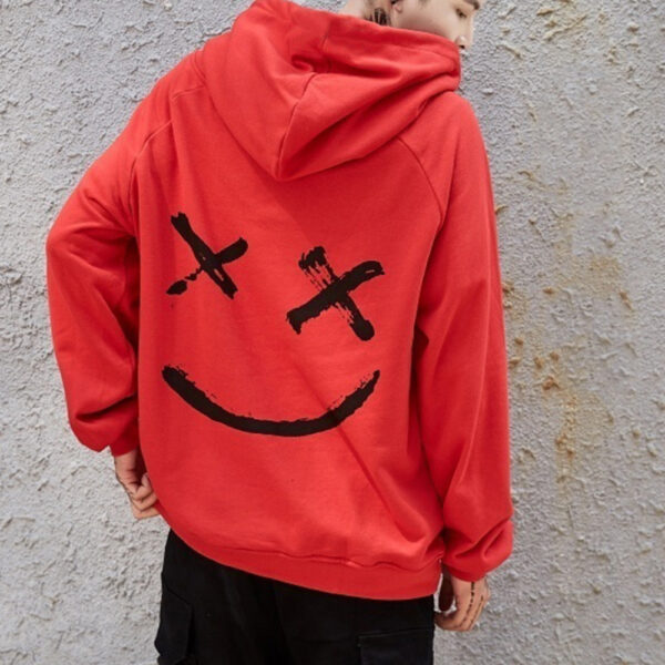Unisex Oversized Smile Design Streetwear Hoodies Unisex Oversized Smile Design Streetwear Hoodies