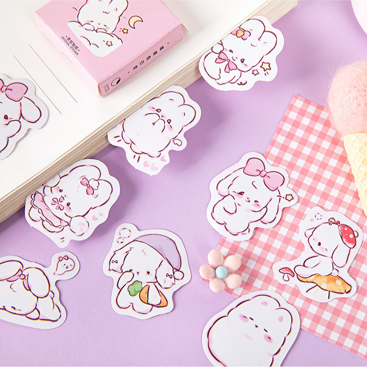 45 Pieces Kawaii Rabbit Stickers