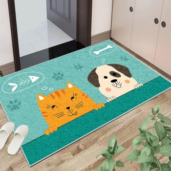Anti-Slip Corgi Dog Door Mat