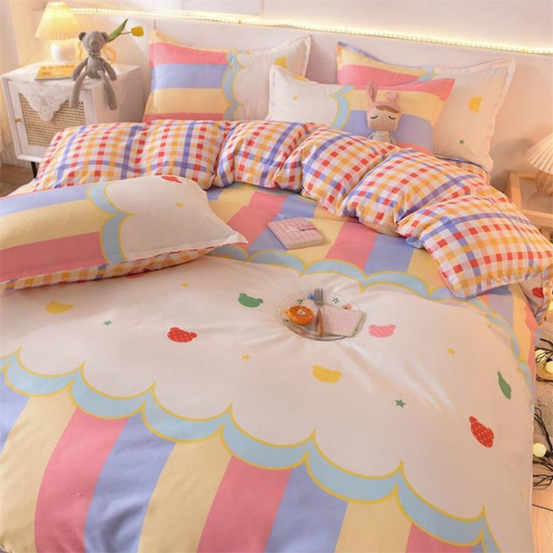 Colorful Design Kawaii Bedding Set