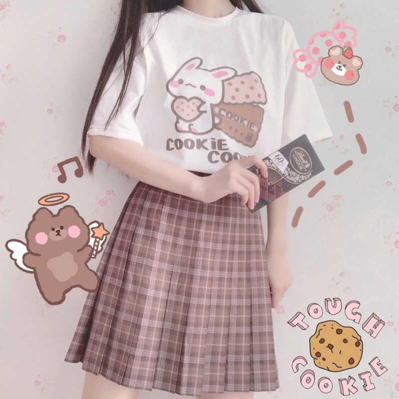 Kawaii Cookie Print Tshirt
