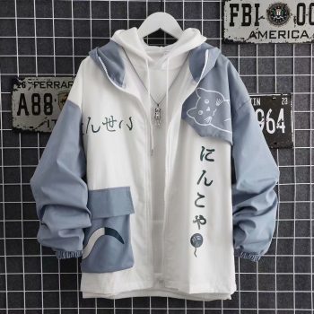 Kawaii Harajuku Womens Full Zip Hoodie