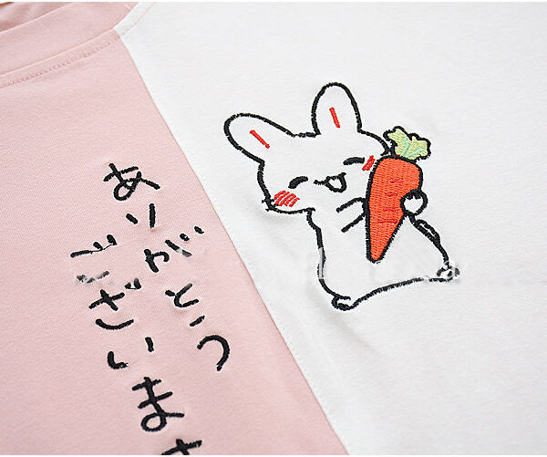 Kawaii Japanese Rabbit Women T Shirt Kawaii Japanese Rabbit Women T Shirt