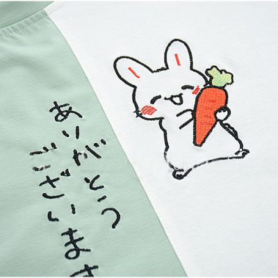 Kawaii Japanese Rabbit Women T Shirt