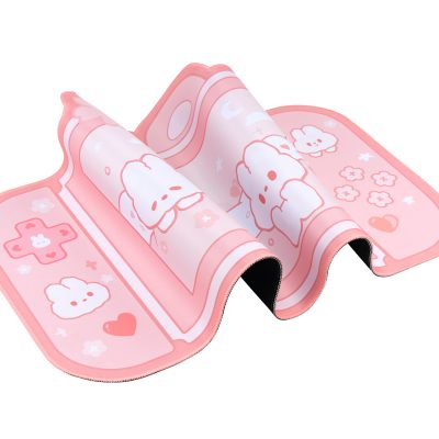 Kawaii Pink Bunny Gaming Mouse Pad