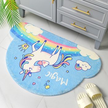 Non-Slip Kawaii Unicorn Doormat